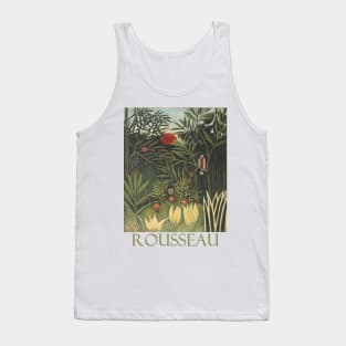 Monkeys and Parrot in the Virgin Forest by Henri Rousseau Tank Top